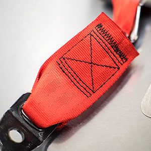 Red Seat Belt Webbing